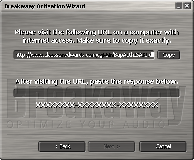 Press the copy button. Then paste URL into web browser.